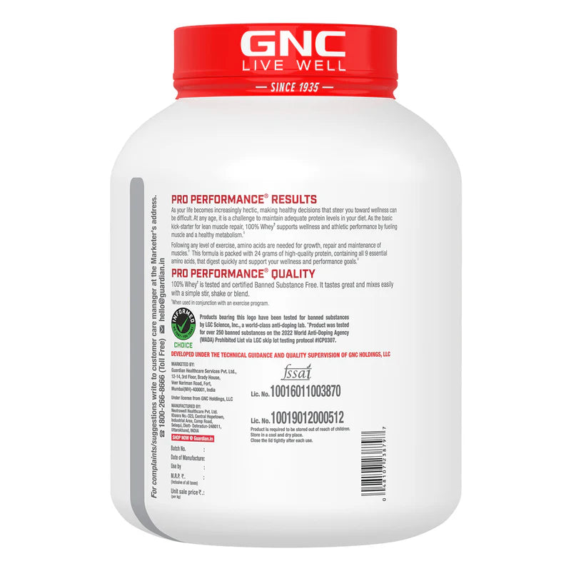 GNC LIVE WELL-SINCE1935 WHEY PROTIEN