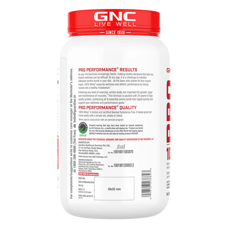 GNC LIVE WELL-SINCE1935 WHEY PROTIEN