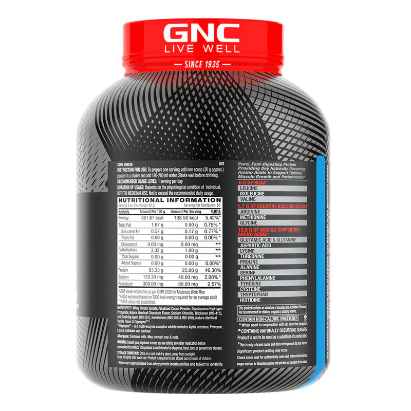 GNC LIVE WELL-SINCE1935 PURE ISOLATE PROTIEN