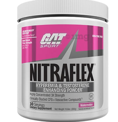 GAT Sport Nitraflex Fruit Punch Flavour powder -Pack of 30 Servings