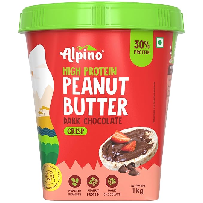 ALPINO 30g High Protein Dark Chocolate Peanut Butter 1kg Secondary image