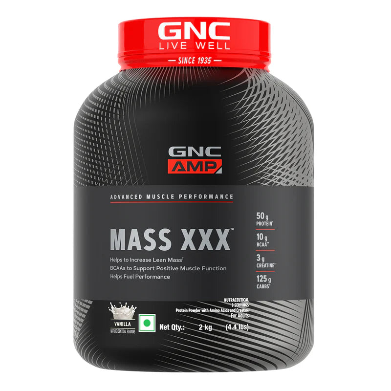 GNC LIVE WELL SINCE-1935 AMPLIFIED MASS XXX
