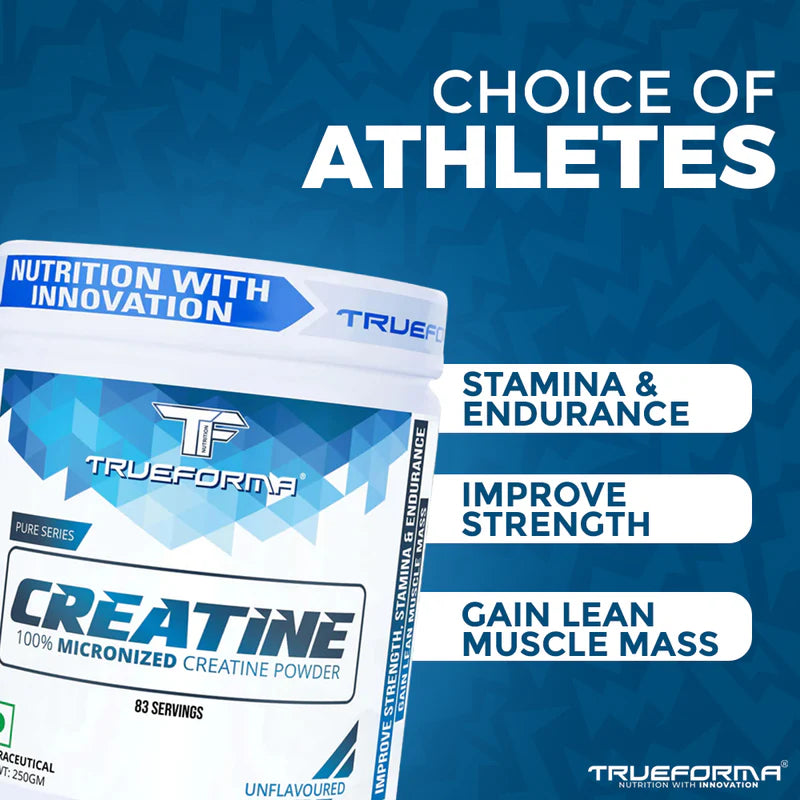 Trueforma Creatine Powder – 100% Micronized | 83 Servings