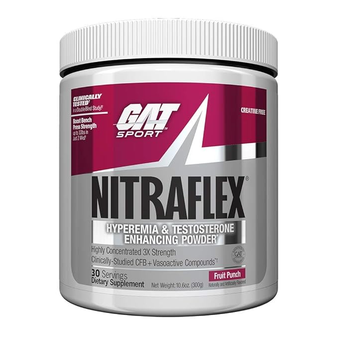 GAT Sport Nitraflex Fruit Punch Flavour powder -Pack of 30 Servings Main image
