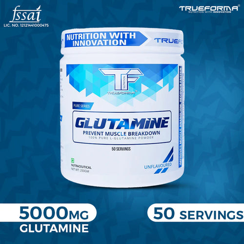 Trueforma Glutamine – 100% Pure L-Glutamine Powder 50 Scoops