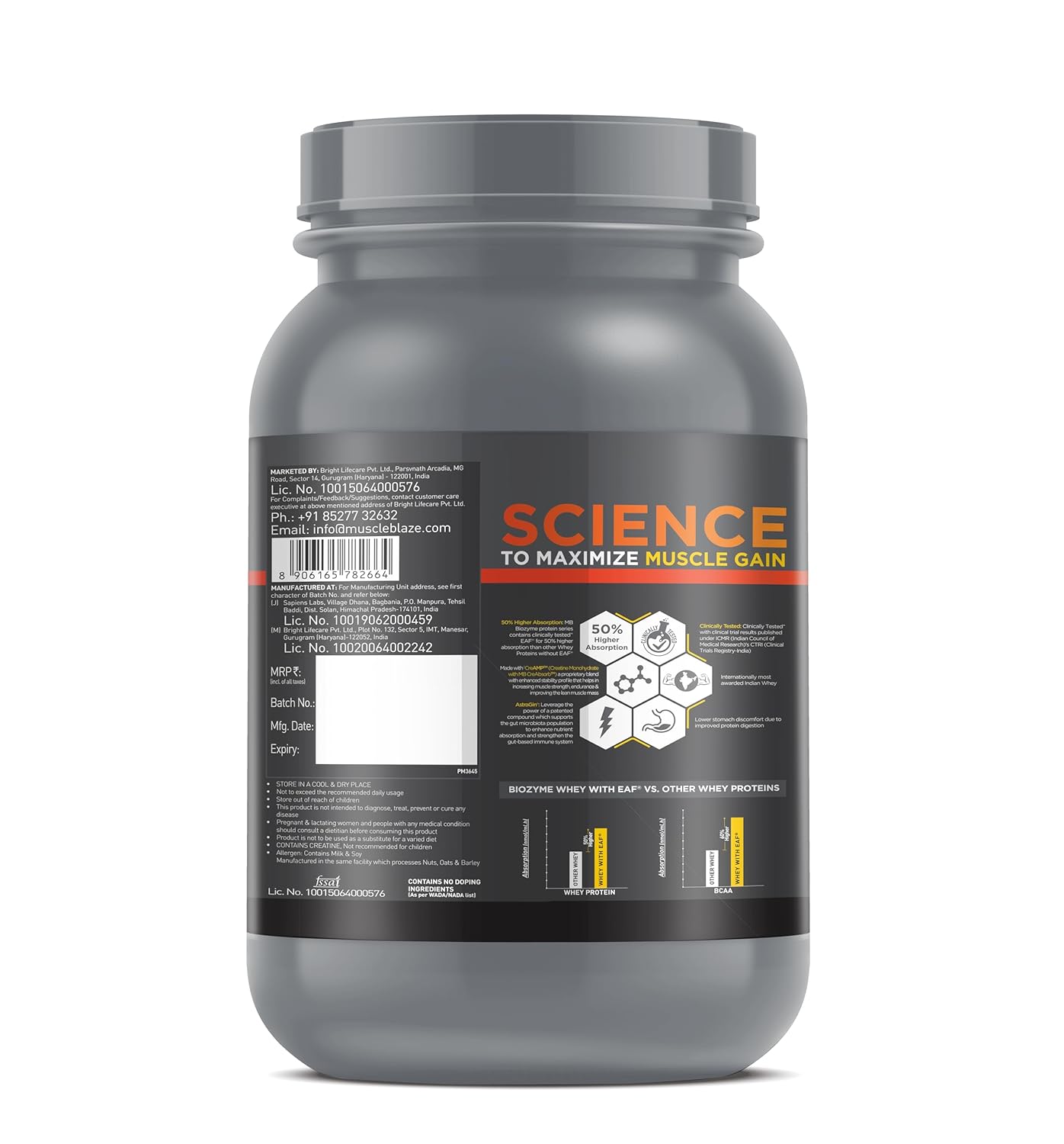 MuscleBlaze Biozyme Whey PR