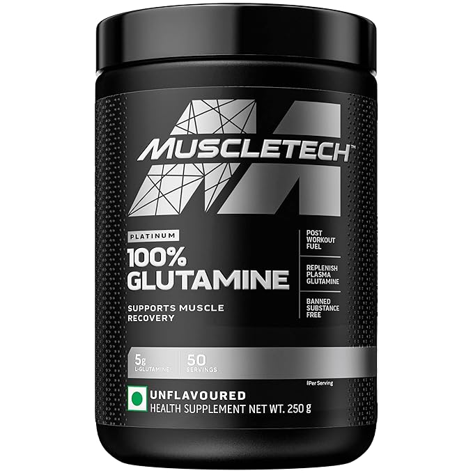Muscletech Glutamine Unflavored (50 Servings) - 250 grams.. Main image
