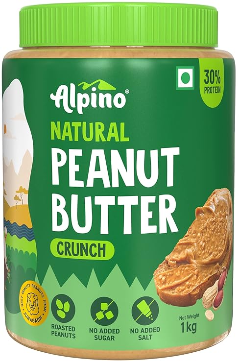 ALPINO 30g High Protein Natural Peanut Butter 1kg