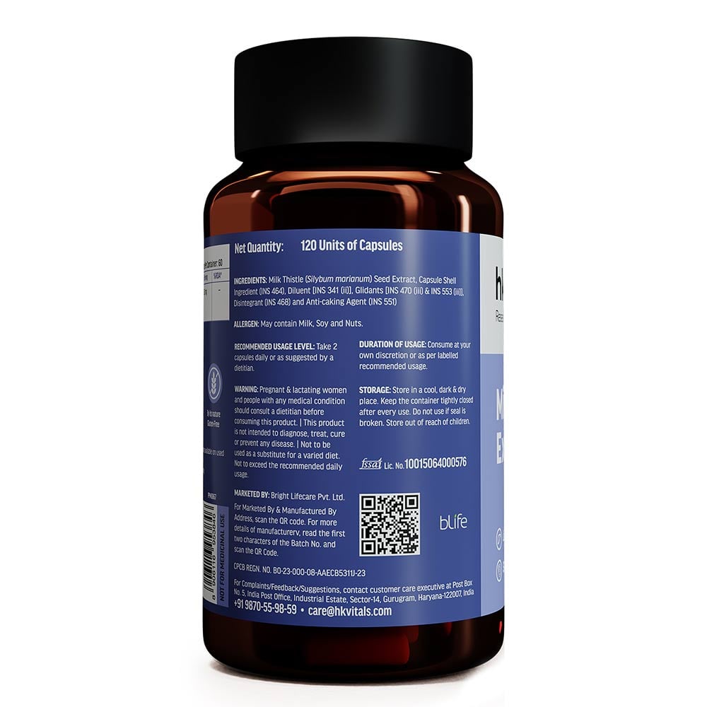 3 - HK Vitals Milk Thistle Extract 600mg,  120 capsules Secondary image