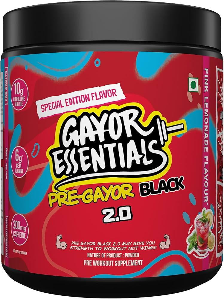 Gayor Essential | Pump Gayor Black 2.0 (Without Caffeine, Optimally Dosed with HydroPrime®)