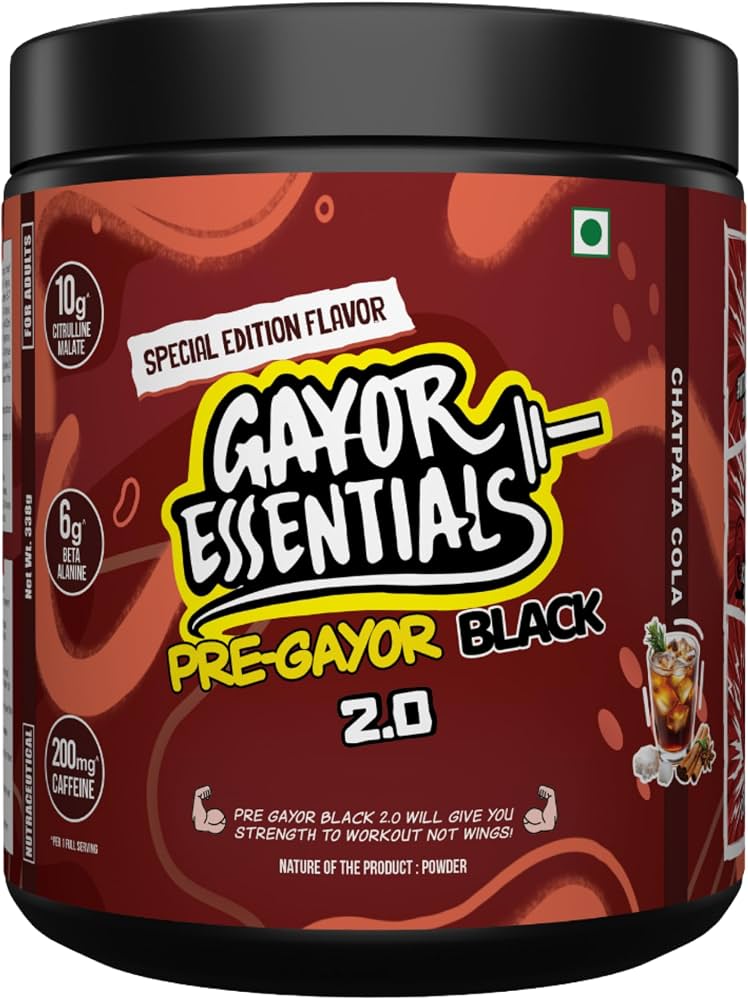 Gayor Essential | Pump Gayor Black 2.0 (Without Caffeine, Optimally Dosed with HydroPrime®)