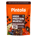 Pintola High Protein Muesli Dark Chocolate & Cranberry 1kg, 24g Protein