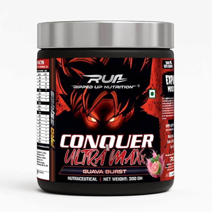 Ripped Up Nutrition Conquer Ultra Maxx- Pre workout 300gm 30Servings