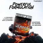 Trueforma Weapon: Pre-Workout Formula for Energy & Focus 30 Scoops